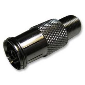 F Type Connector Socket to RF Coax Aerial Female Adapter